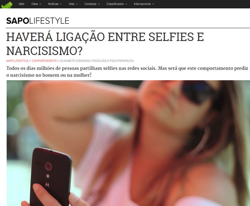 Selfies e Narcisismo