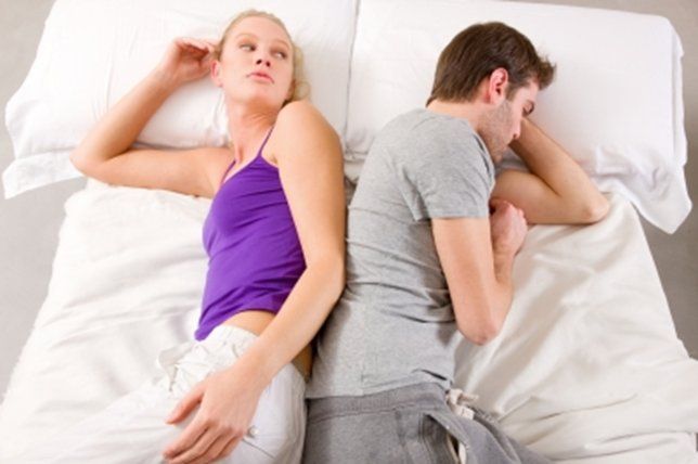 Casal com dificuldades sexuais